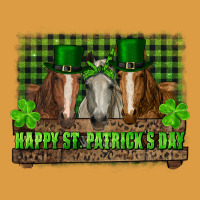 Happy St. Patricks Day Horses With Leprechaun Urban Heavy Tee | Teevron