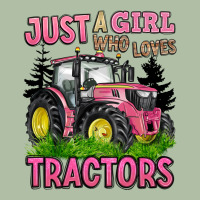 Just A Girl Who Loves Tractors Urban Heavy Tee | Teevron