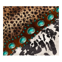 leopard and cowhide gemstone leather | Teevron