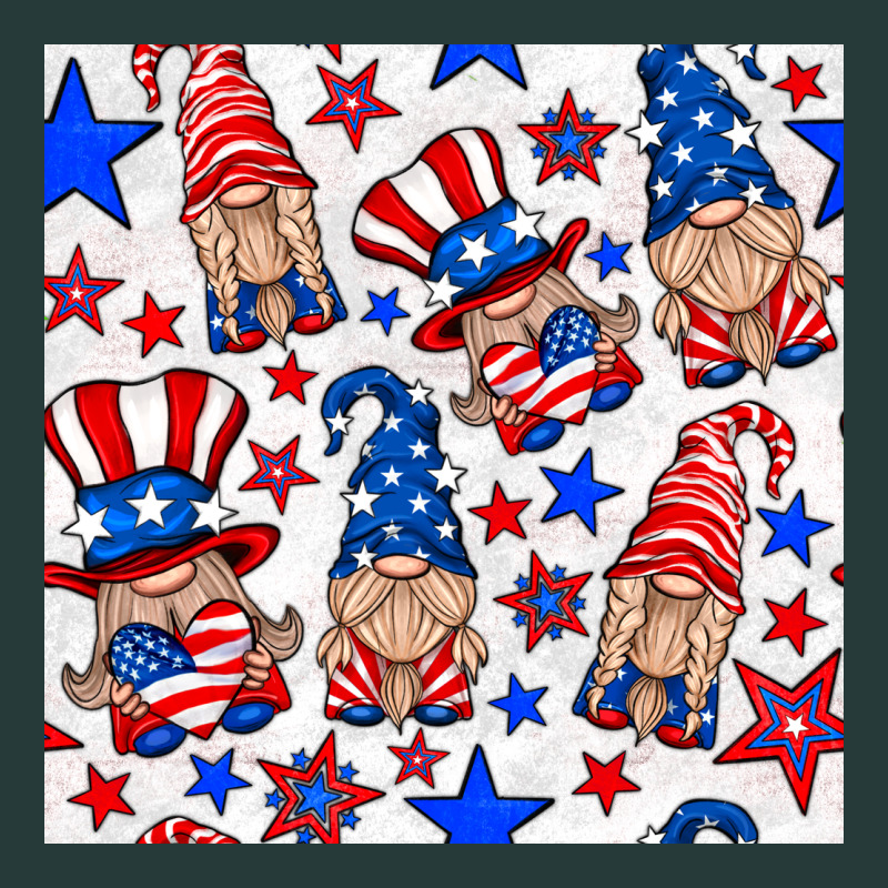 4th Of July Patriotic Gnome Seamless Pattern Premium Sweatshirt by BundleAndBundleShop | Teevron