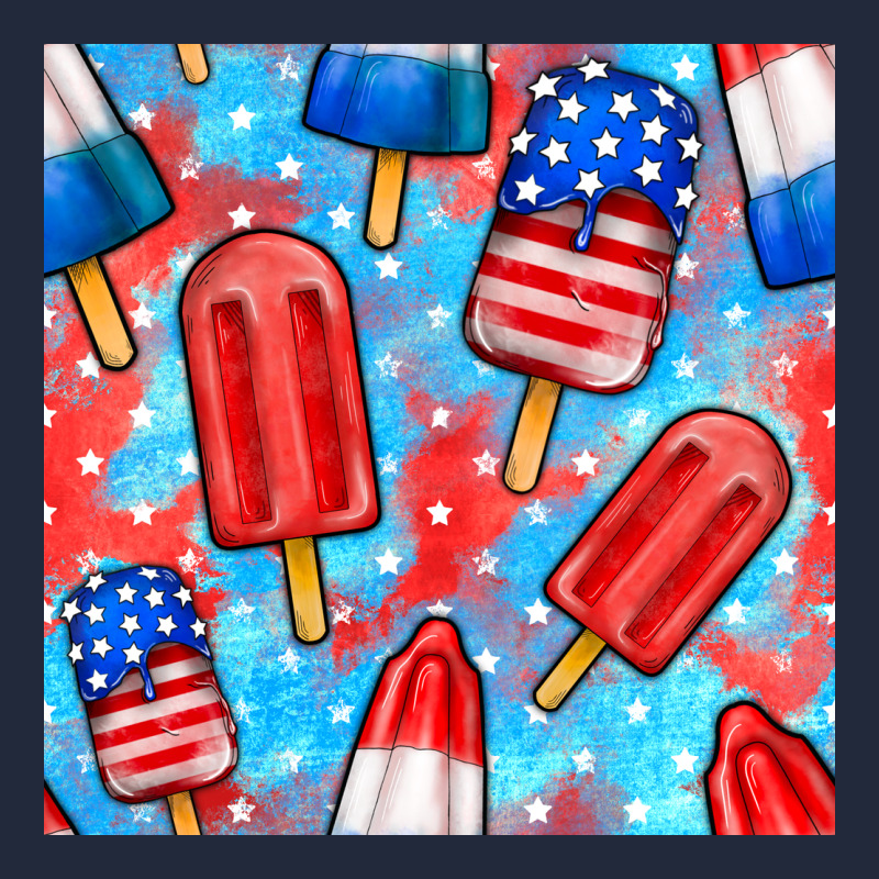 4th Of July Popsicle Seamless Pattern Premium Sweatshirt by BundleAndBundleShop | Teevron