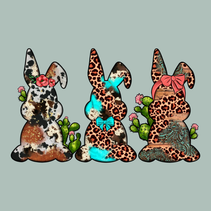 Leopard Cowhide Turquoise Cactus Bunny's Heavyweight Hoodie by JahusDesignShop | Teevron