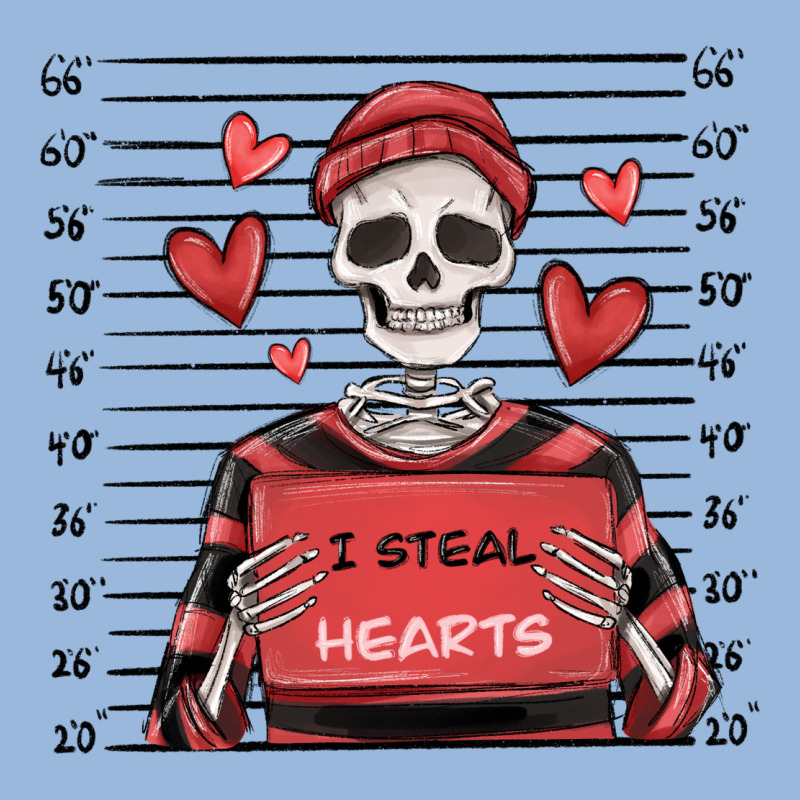 I Steal Hearts Skeleton Valentine's Day Premium Hoodie by MaliasSmallBusiness | Teevron