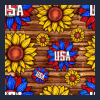 Usa Sunflower Seamless Pattern Premium Sweatshirt | Teevron