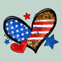 American Flag Heart Leopard Zipper Hoodie | Teevron