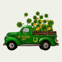 St Patricks Truck Shamrock Horseshoe Gold Urban Heavy Tee | Teevron