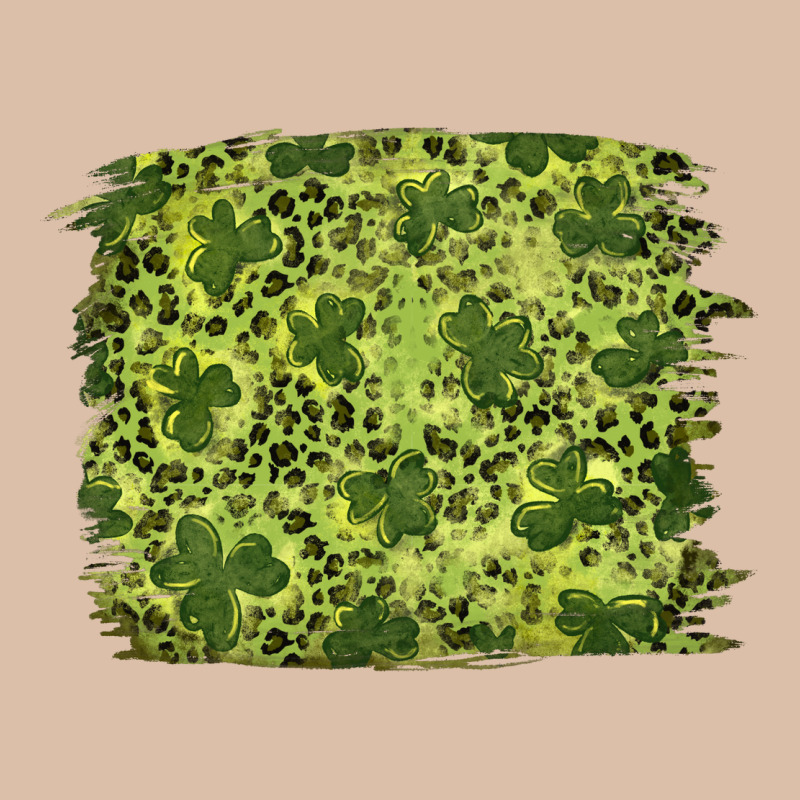 St Patricks Day Shamrock Leopard Background Urban Heavy Tee by RanaPortraitStore | Teevron