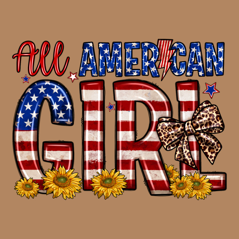 All American Girl Long Sleeve Tee by Zillion Design Studio | Teevron