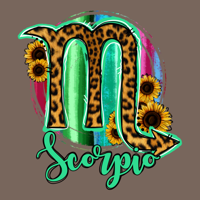 Scorpio Zodiac Sign Sunflower Leopard Serape Premium Hoodie by RanaPortraitStore | Teevron