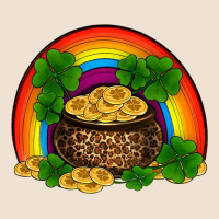 St Patricks Shamrock Gold Leopard Rainbow Urban Heavy Tee | Teevron