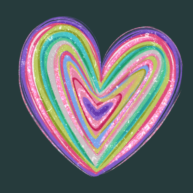 Valentine's Day Colorful Heart Premium Hoodie by MaliasSmallBusiness | Teevron