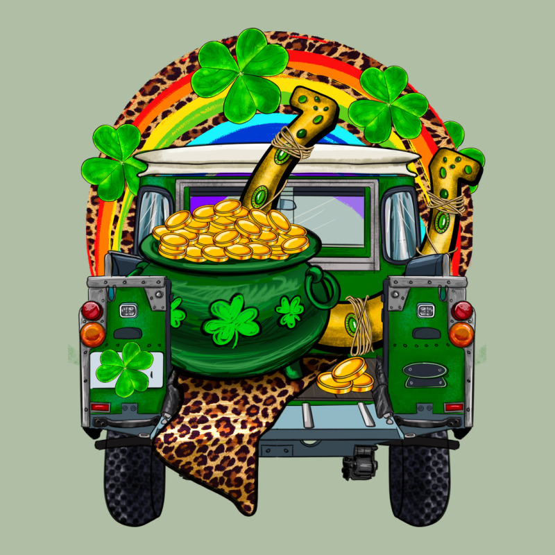 St Patricks Day Truck With Pot Of Gold Horseshoe A Urban Heavy Tee by RanaPortraitStore | Teevron