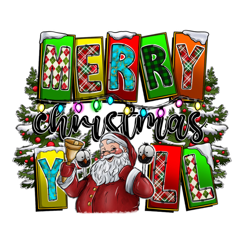 Merry Christmas Yall Zipper Hoodie by CowhideDigitalArt | Teevron