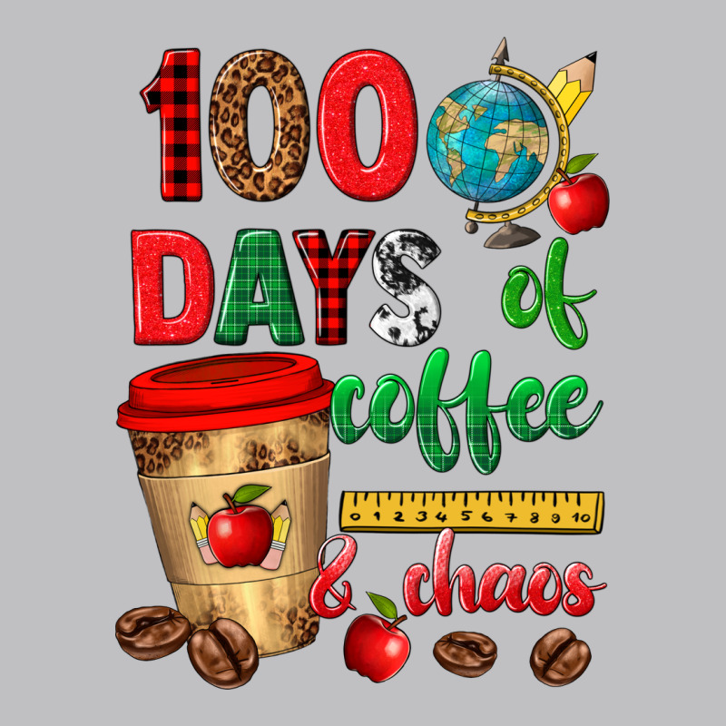 100 Days Of Coffee And Chaos Long Sleeve Tee by texasbilliewilder | Teevron