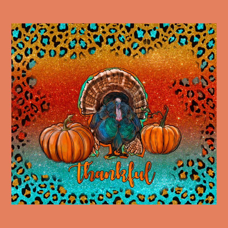 Thankful With Turkey And Pumpkins Classic Tee by RanaPortraitStore | Teevron