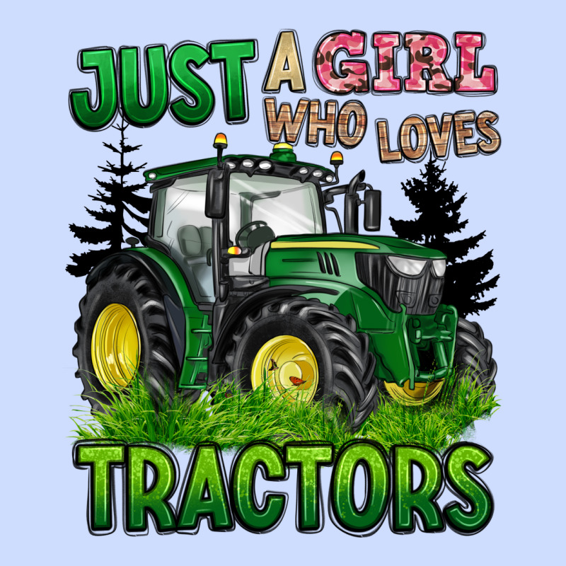 Just A Girl Who Loves Tractors Urban Heavy Tee by BarkalooDesign | Teevron