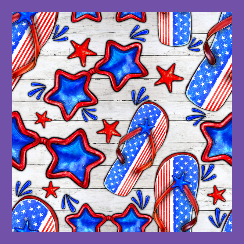 4th Of July Flip Flops Seamless Pattern Premium Sweatshirt by BundleAndBundleShop | Teevron