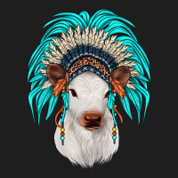 Calf Indian Headdress Heavyweight Hoodie | Teevron