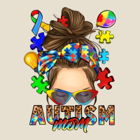 Messy Bun Autism Mom Urban Heavy Tee | Teevron