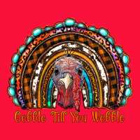 Gobble Till You Wobble Thanksgiving Rainbow Classic Tee | Teevron