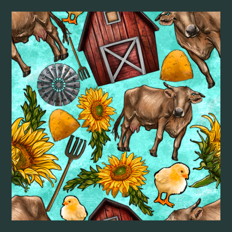 Farm Seamless Pattern Premium Sweatshirt by BundleAndBundleShop | Teevron