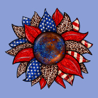 American Flag Leopard Sunflower Long Sleeve Tee | Teevron