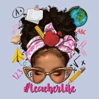 Afro Messy Bun Teacherlife Long Sleeve Tee | Teevron