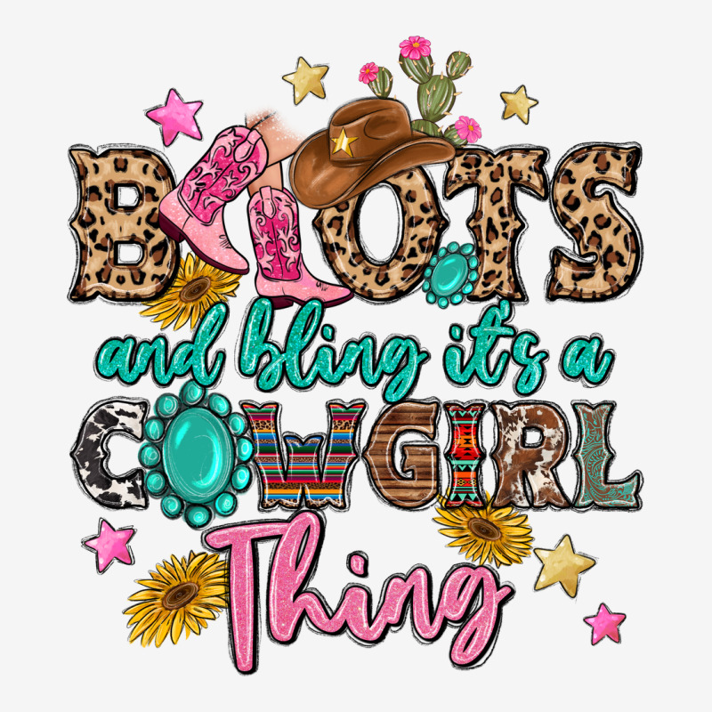 Boots And Bling It's A Cowgirl Thing Urban Hoodie by MaliasSmallBusiness | Teevron