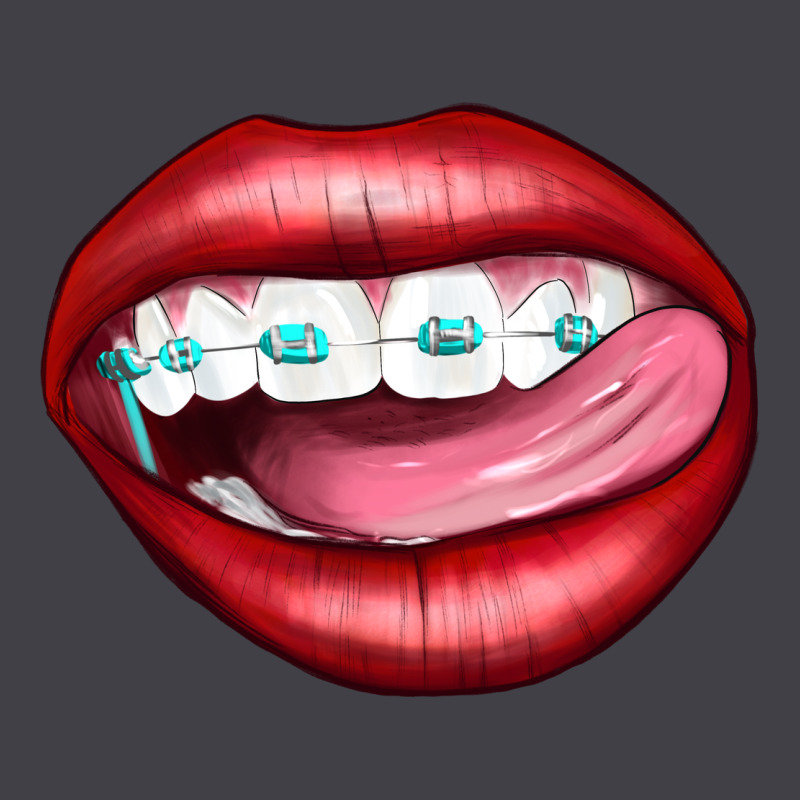 Lips Dental Braces Heavyweight Hoodie by Artiststas | Teevron