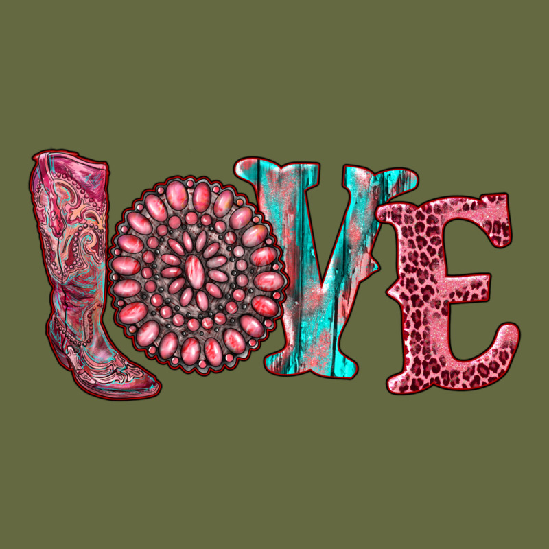 Valentine's Day Love With Boots And Gemstone Long Sleeve Tee by RanaPortraitStore | Teevron