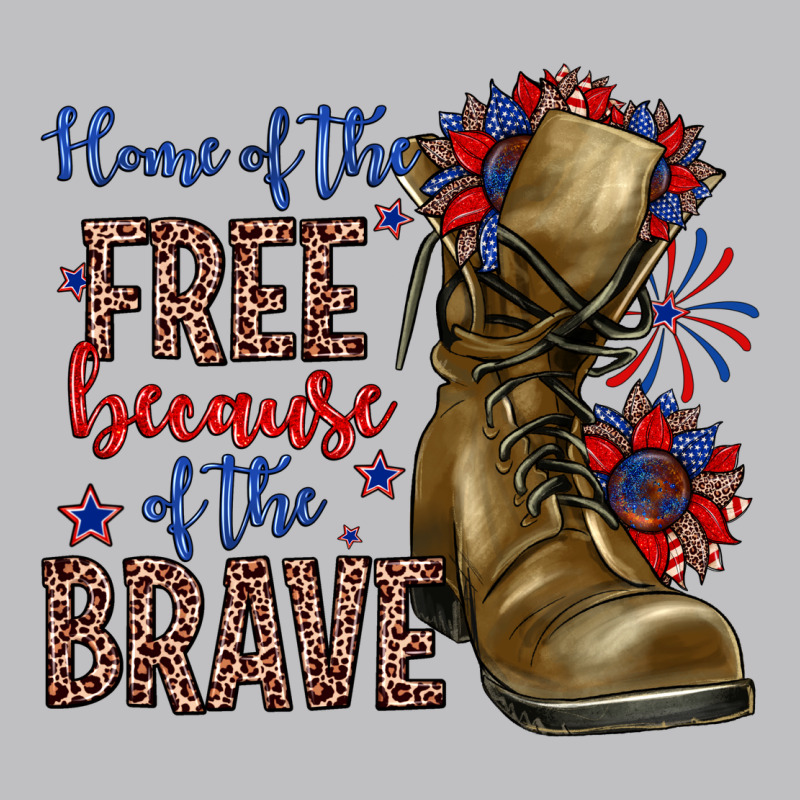 Home Of The Free Because Of The Brave Long Sleeve Tee by Zillion Design Studio | Teevron