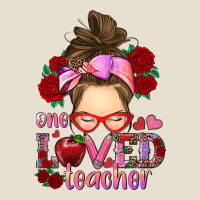 One Loved Teacher Messy Bun Urban Heavy Tee | Teevron