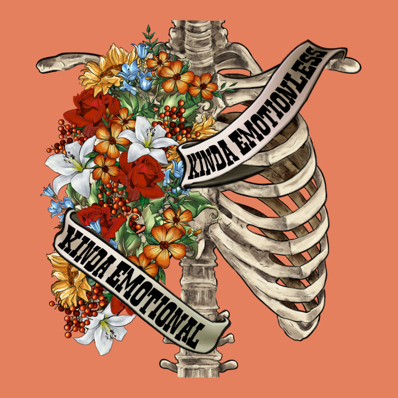Kinda Emotionless Kinda Emotional Skeleton Chest Classic Tee by FaDigitalArtStudio | Teevron