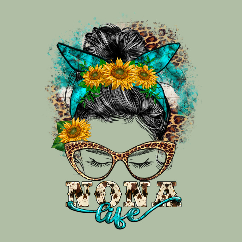 Nona Life Messy Bun Urban Heavy Tee by BarkalooDesign | Teevron