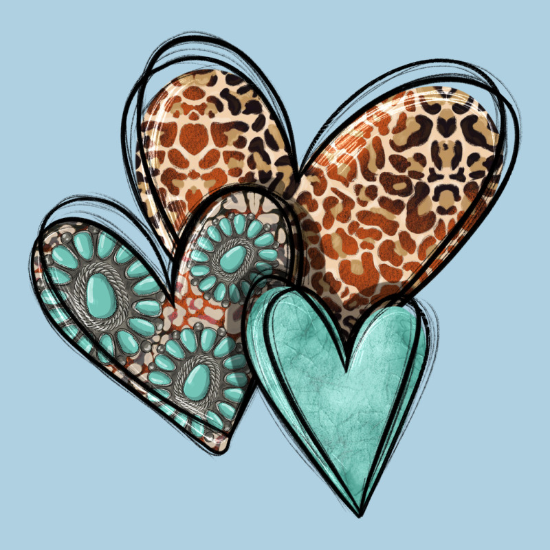 Western Love Hearts Premium Hoodie by MaliasSmallBusiness | Teevron