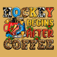 Hockey Begins After Coffee Ado Premium Hoodie | Teevron