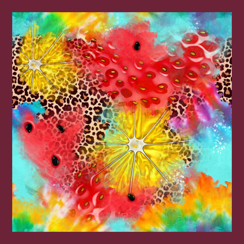 Fruits Leopard Seamless Pattern Long Sleeve Tee by Zillion Design Studio | Teevron