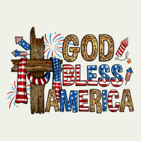 God  Bless America With Cross Urban Heavy Tee | Teevron