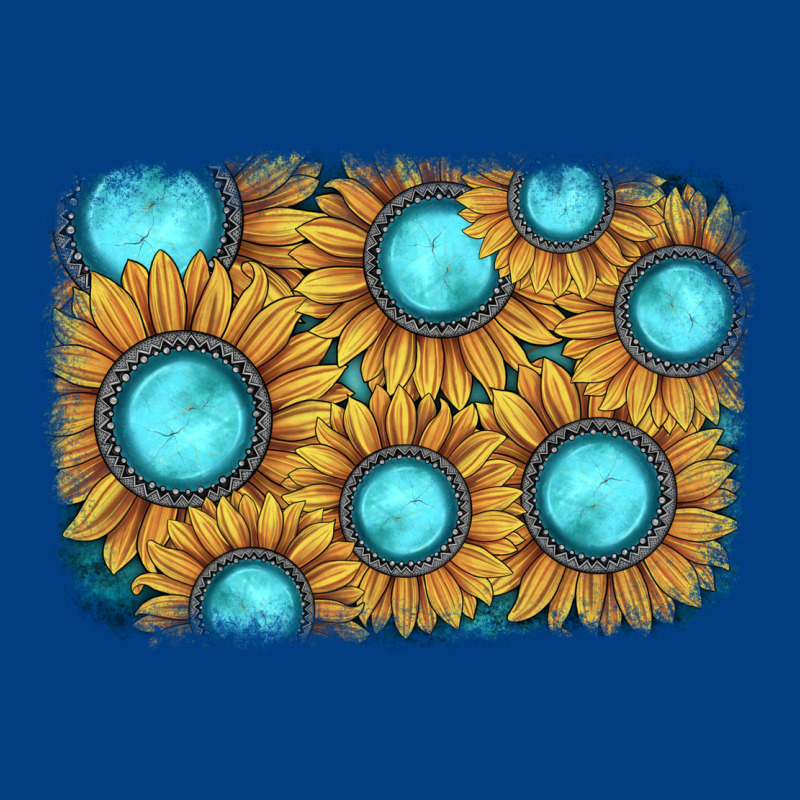 Sunflower Gemstone Background Premium Sweatshirt by JahusDesignShop | Teevron