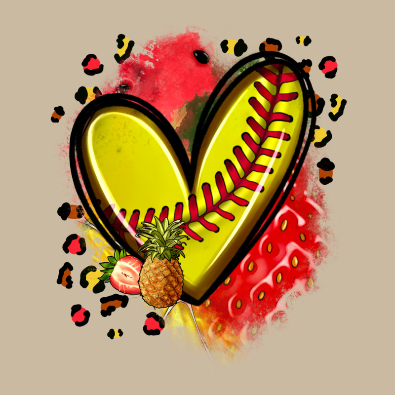 Fruits And Softball Heart Long Sleeve Tee by Zillion Design Studio | Teevron