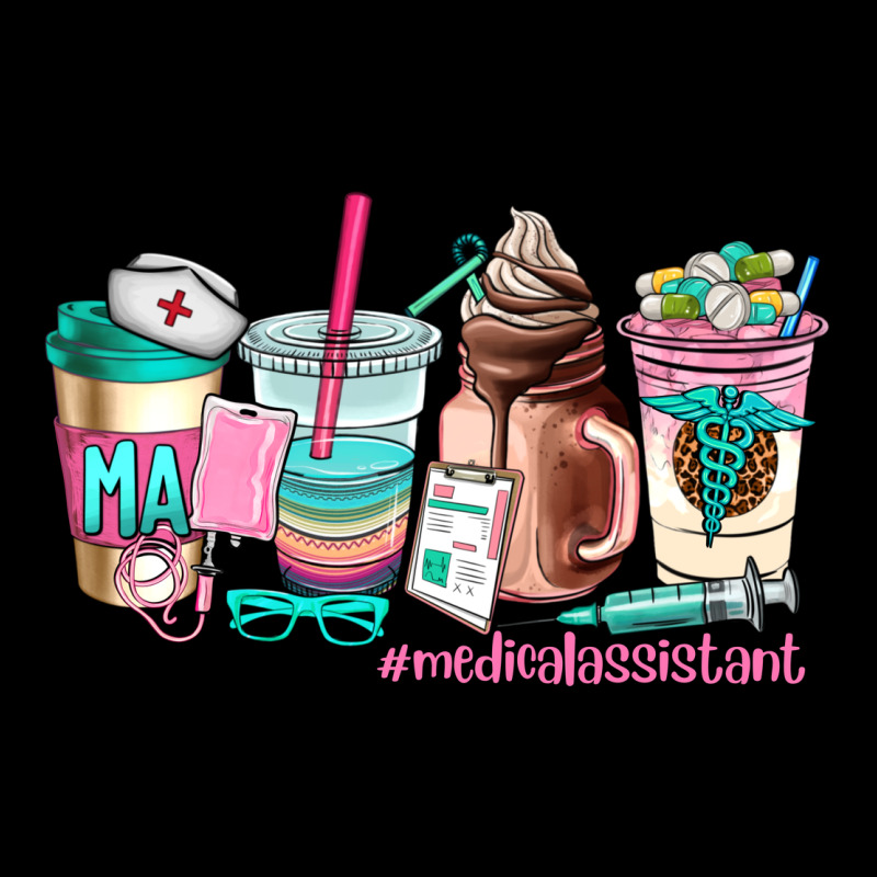 Medical Assistant Coffee Cup Long Sleeve Tee by AdoDesignShop | Teevron