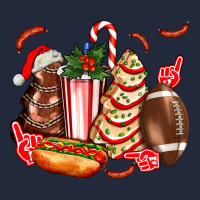 Christmas Tree Cake American Football  Ball And Hot Dogs Ado Premium Sweatshirt | Teevron