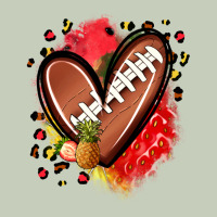 Fruits And Football Heart Long Sleeve Tee | Teevron