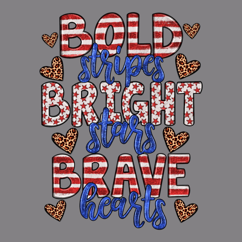 Bold Stripes Bright Stars Brave Hearts Heavyweight Hoodie by JahusDesignShop | Teevron