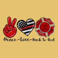 Peace Love Back To Red Premium Sweatshirt | Teevron