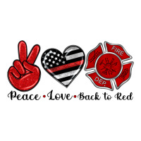 peace love back to red | Teevron