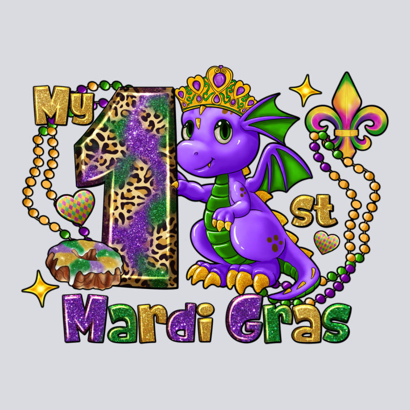 Dragon My First Mardi Gras Zipper Hoodie by FaDigitalArtStudio | Teevron