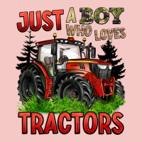 Just A Boy Who Loves Tractors Red Tractor Urban Heavy Tee | Teevron