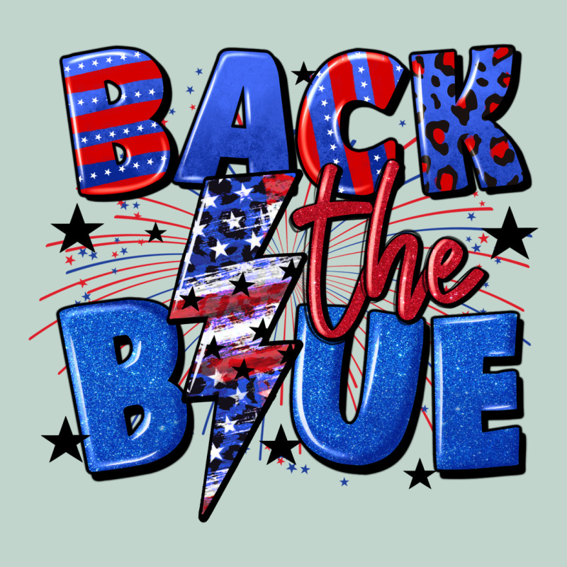 Back The Blue With Lightning Bolt 4th Of July Zipper Hoodie by CowGirlArtShop | Teevron