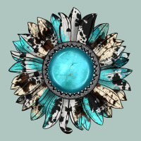 Western Sunflower Gemstone Premium Sweatshirt | Teevron